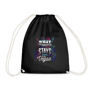 las vegas tshirt Geschenk - Turnbeutel - Schwarz - Vorne