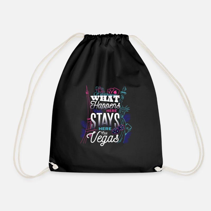 las vegas tshirt Geschenk - Turnbeutel - Schwarz
