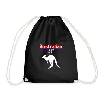 Australien - Turnbeutel - Schwarz - Vorne