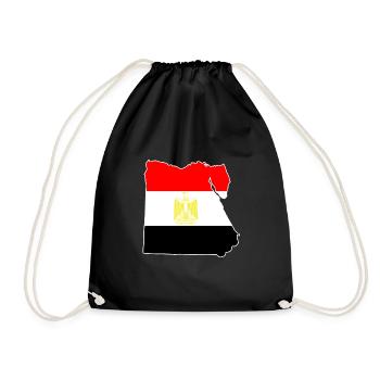Ägypten Flagge - Turnbeutel - Schwarz - Vorne
