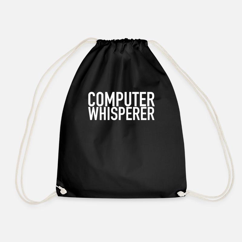 Computer Whisperer Tech Support IT Support IT Nerd - Turnbeutel - Schwarz