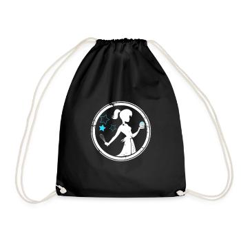 Femme cadeau cadeau fée cupcake - Sac de sport léger - noir - Devant