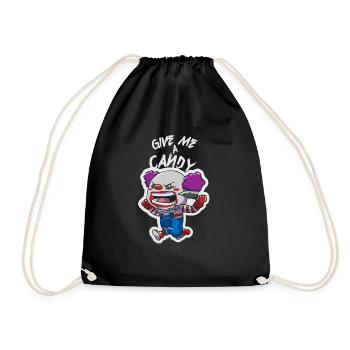 Cadeau de clown Halloween - Sac de sport léger - noir - Devant
