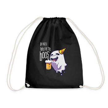 Halloween Boo Gift - Drawstring Bag - black - Front