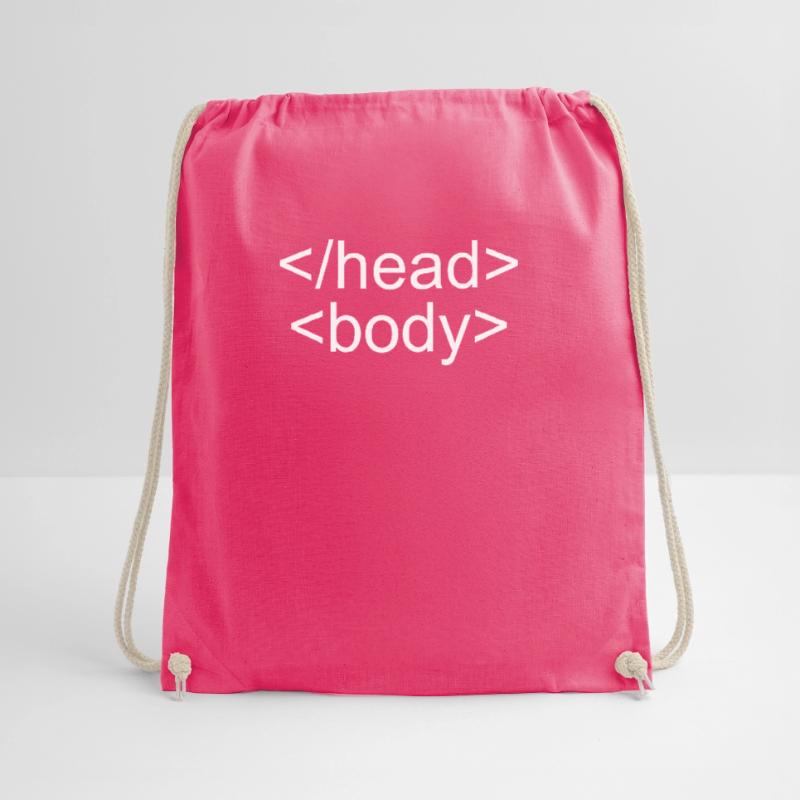 Halloween Kostüm HTML Code IT Nerd Tech Support Turnbeutel