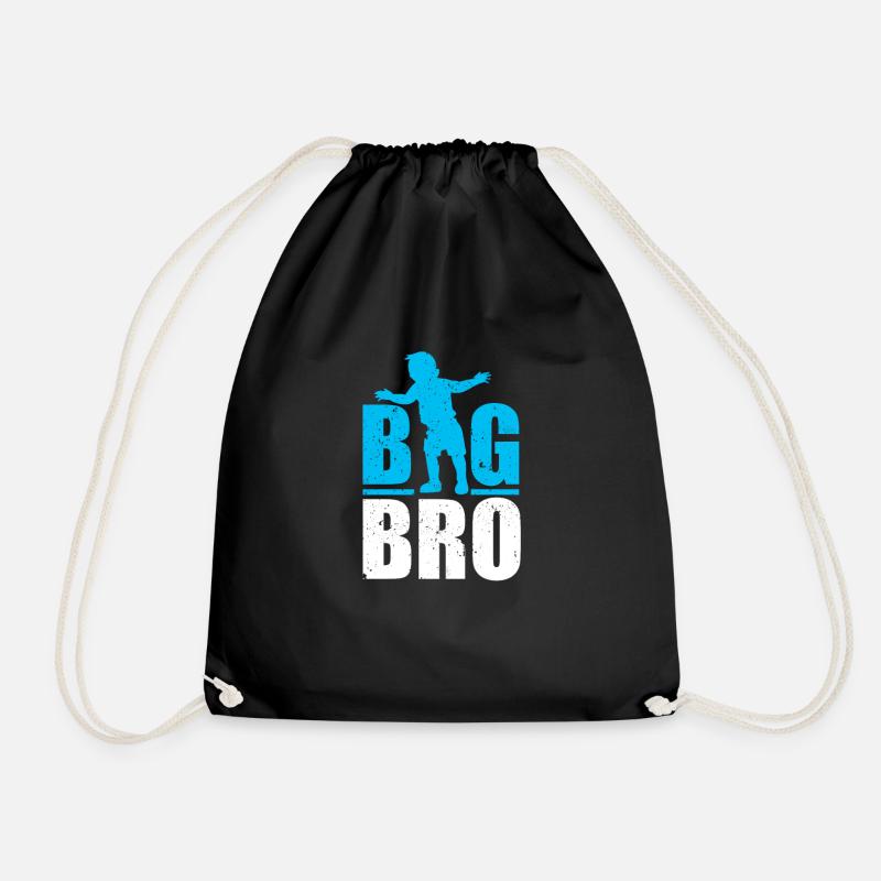 BIG BRO - Drawstring Bag - black