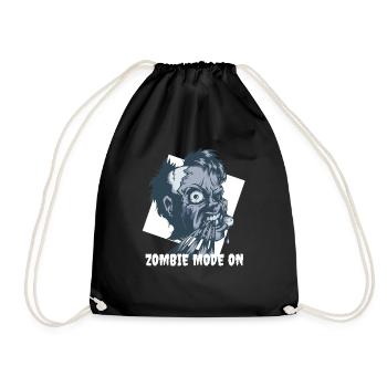 ZOMBIE MODE ON - Drawstring Bag - black - Front