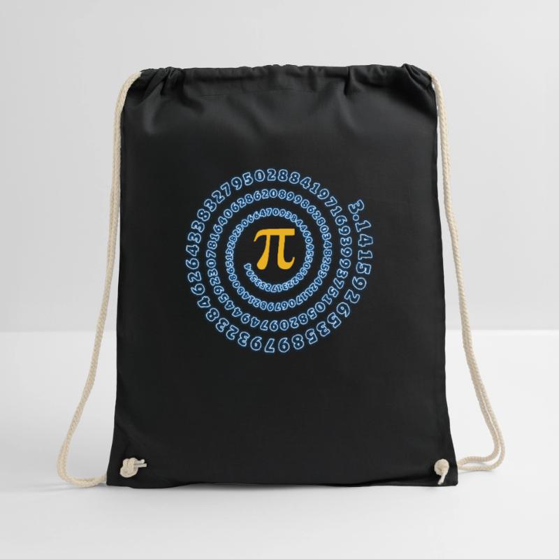 Pi symbol character math math gift Drawstring Bag