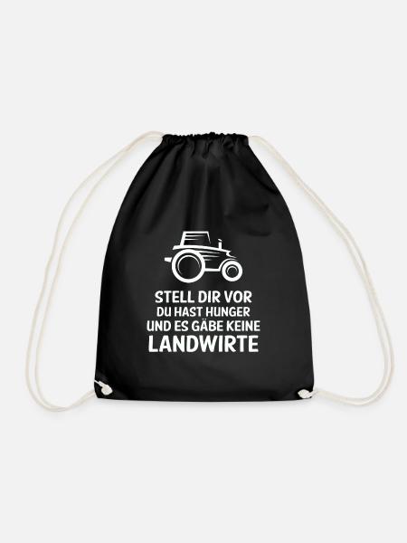 Landwirt Landwirtschaft - Turnbeutel - Schwarz