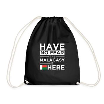 Have No Fear The Malagasy is here Pride Proud - Drawstring Bag - black - Front