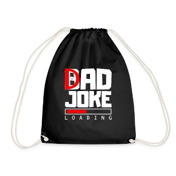 Blagues méchantes Proverbes Blague de père Chargement du cadeau - Sac de sport léger - noir - Devant