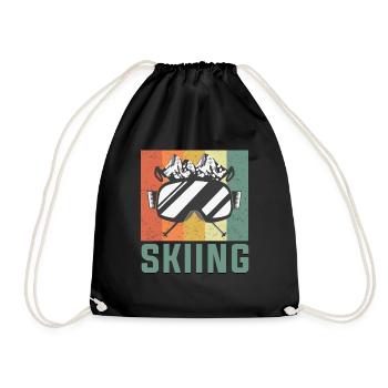 Ski - Turnbeutel - Schwarz - Vorne