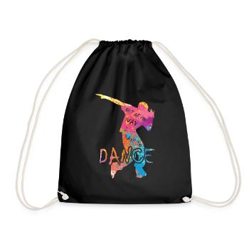 Out of the way I have to dance party dancers - Drawstring Bag - black - Front
