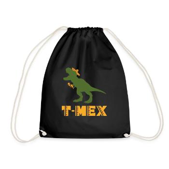 dinosaur - Drawstring Bag - black - Front