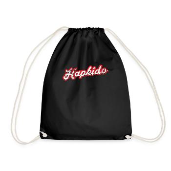 hapkido - vintage & distressed - Drawstring Bag - black - Front
