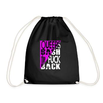 Queers bash the fuck back! - Turnbeutel - Schwarz - Vorne