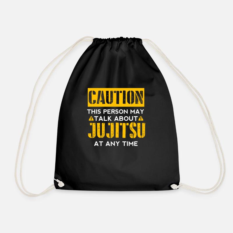 CAUTION - Jujitsu Fan - Turnbeutel - Schwarz