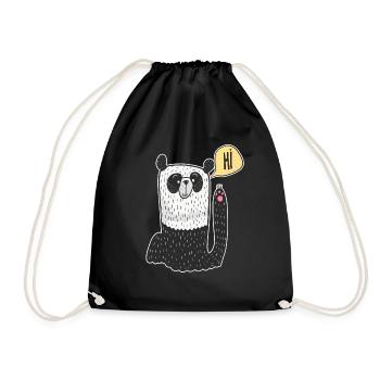Kids T-Shirt Gift - Drawstring Bag - black - Front