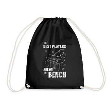 Musician Piano Classical - Drawstring Bag - black - Front