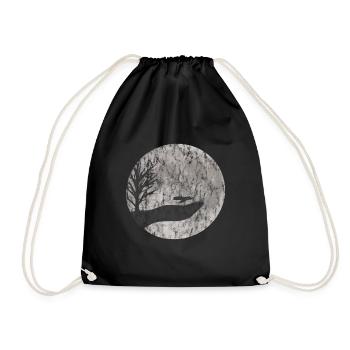 Moustique dessin Look used - Sac de sport léger - noir - Devant