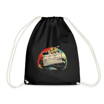 Film producer Filmklappe - Drawstring Bag - black - Front