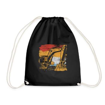 Bagger - Turnbeutel - Schwarz - Vorne