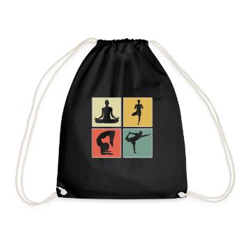 yoga - Sac de sport léger - noir - Devant