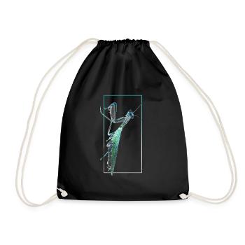 Mante religieuse Photographie négative - Sac de sport léger - noir - Devant