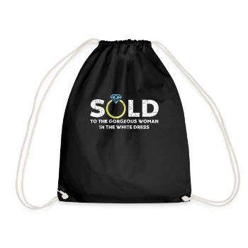 jeune marié - Sac de sport léger - noir - Devant