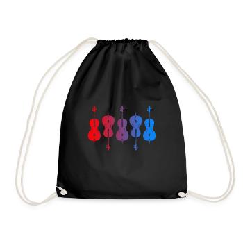 Cello Cellist Classical Music - Drawstring Bag - black - Front