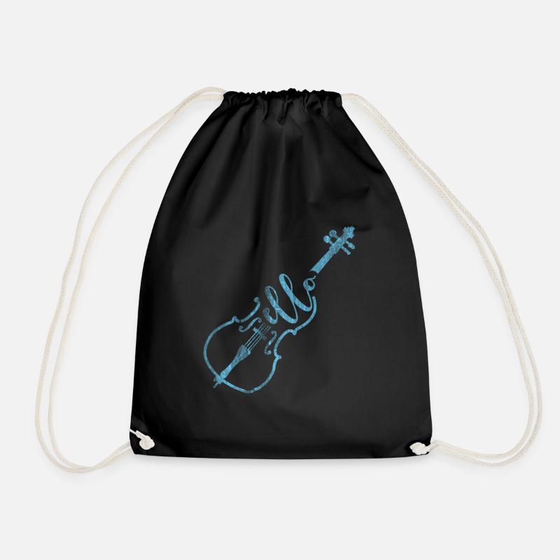 Cello composer - Drawstring Bag - black