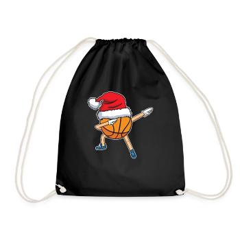 Basketball Funny Dabbing Christmas Gift - Sac de sport léger - noir - Devant