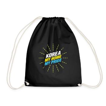 Korea My Home My Pride Gift Noël enfants - Sac de sport léger - noir - Devant