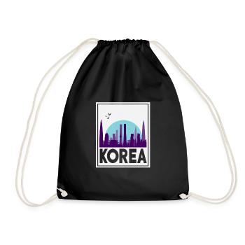 Corée du Nord Corée du Sud Asie Drapeau de Corée - Sac de sport léger - noir - Devant