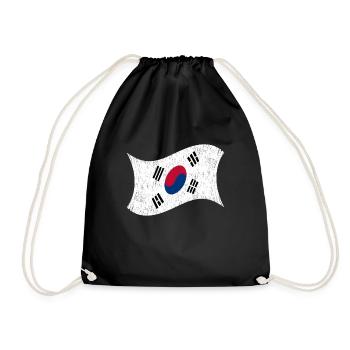 Corée du Nord Corée du Sud Drapeau Corée Asie - Sac de sport léger - noir - Devant