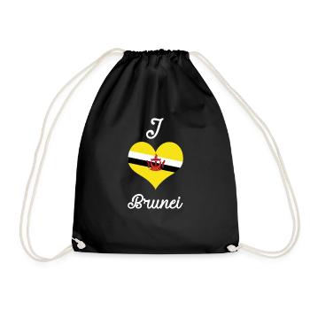 I love Brunei - Turnbeutel - Schwarz - Vorne