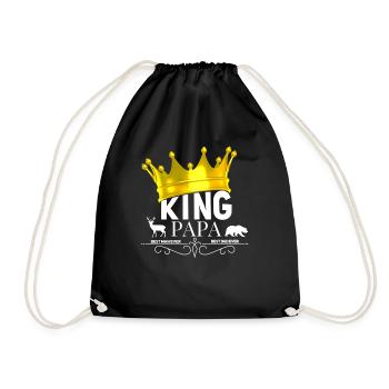 King Daddy: meilleur homme, meilleur papa - Sac de sport léger - noir - Devant