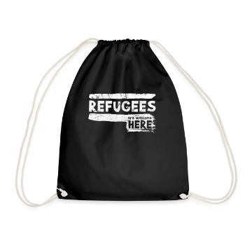 Refugee Immigrant Charity - Sac de sport léger - noir - Devant