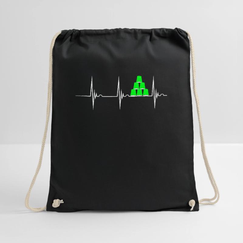 Speed Stacking Heartbeat Cup Stacking Cup Stack Drawstring Bag