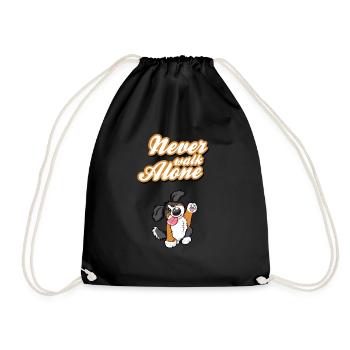 Never Walk Alone Berner Sennenhund cadeau - Sac de sport léger - noir - Devant