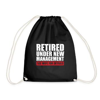 Travail de retraite - Sac de sport léger - noir - Devant
