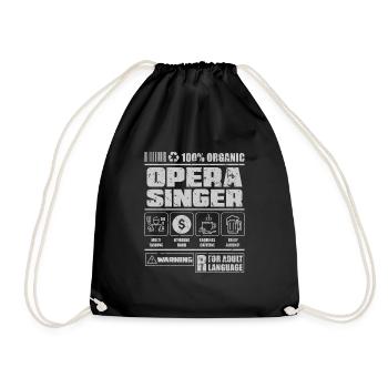 Chanteur Opéra - Sac de sport léger - noir - Devant