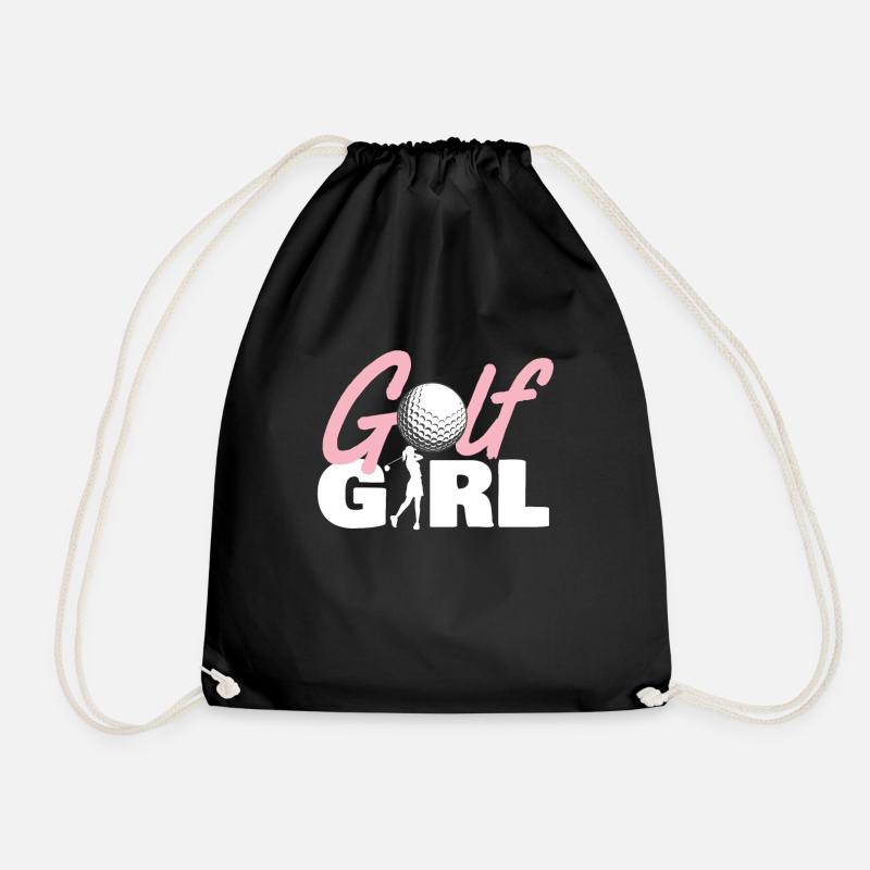 Golf Girl - Golf - Turnbeutel - Schwarz