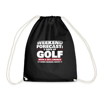 2 jours de golf - Sac de sport léger - noir - Devant