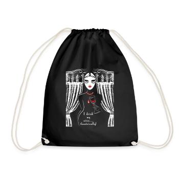 J'aime marcher de façon théâtrale | Cadeau pour les acteurs, - Sac de sport léger - noir - Devant