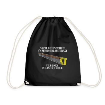 Carpenter risk - Drawstring Bag - black - Front