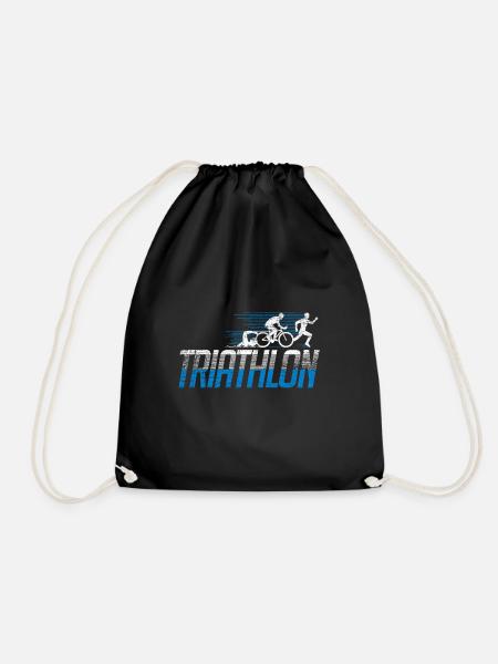 Triathlon - Drawstring Bag - black