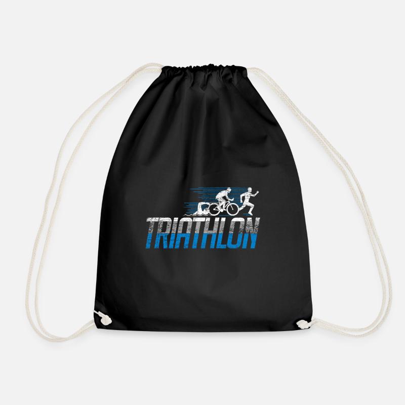 Triathlon - Drawstring Bag - black