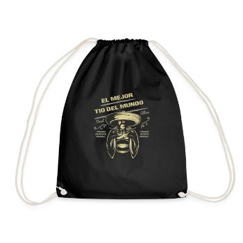 El Mejor Tio Del Mundo - World's Greatest Uncle - Drawstring Bag - black - Front