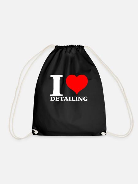 Car Detailing Car Detailer - Drawstring Bag - black